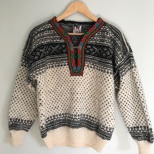 Fair isle wool sweater